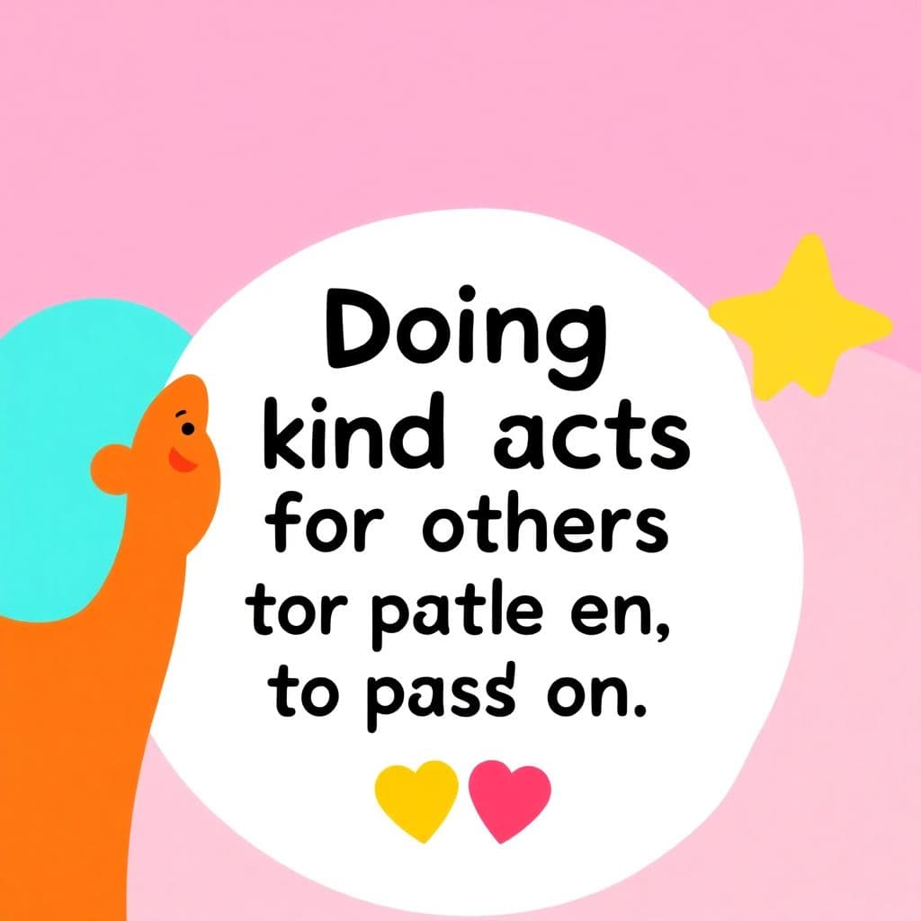 Pay It Forward Day: Doing kind acts for others to pass on, classroom activities