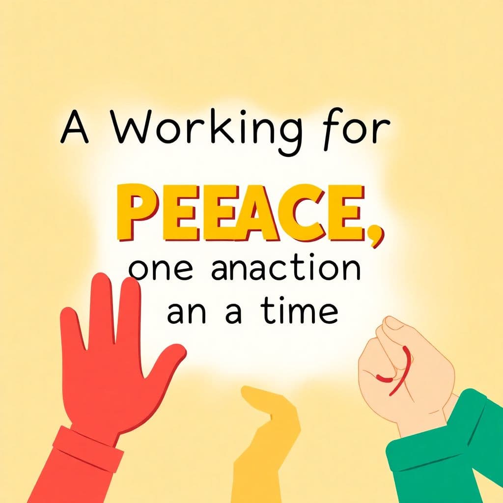 Peace Day: Working for peace, one action at a time, classroom activities