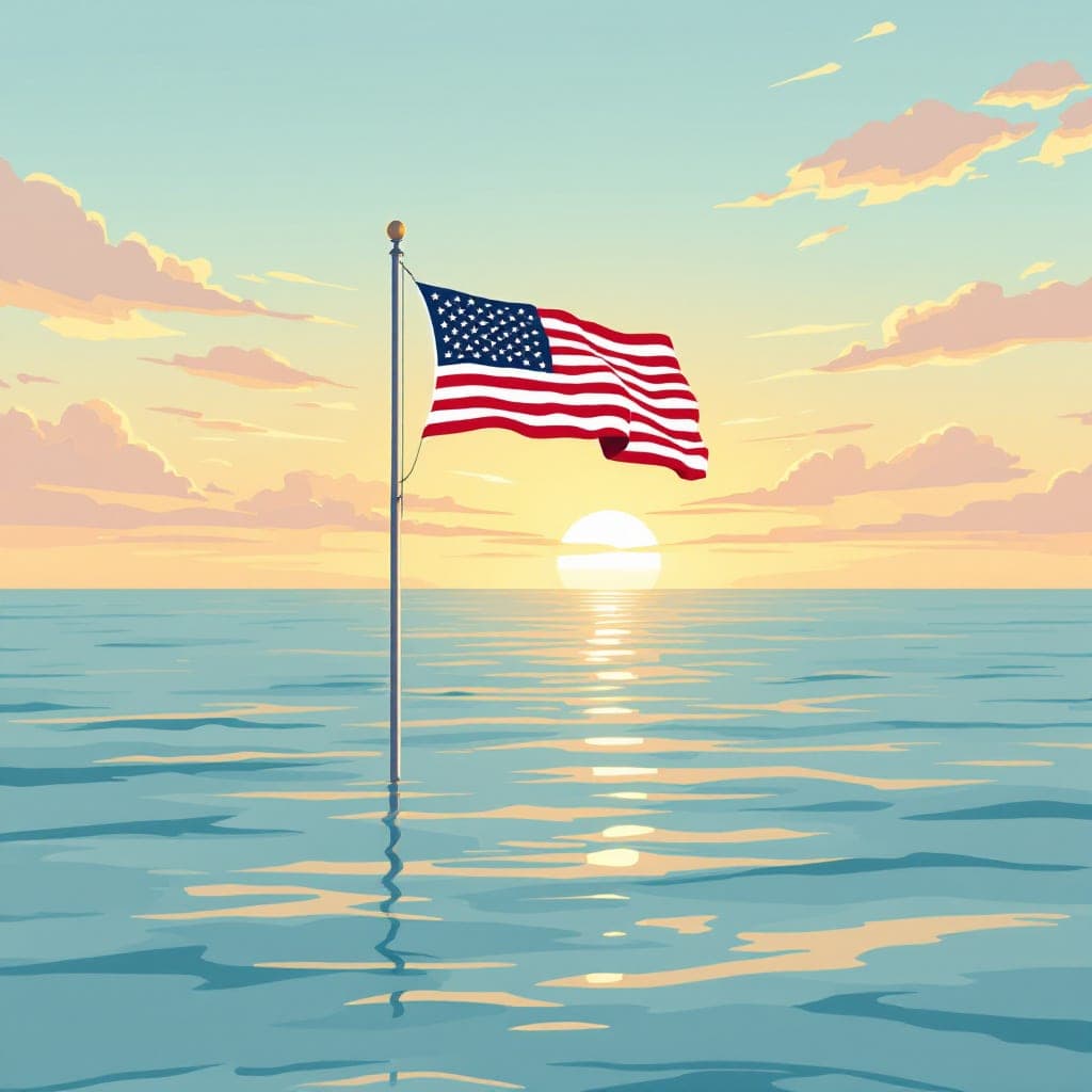 Pearl Harbor Remembrance Day: a lit memorial candle and a simple flag