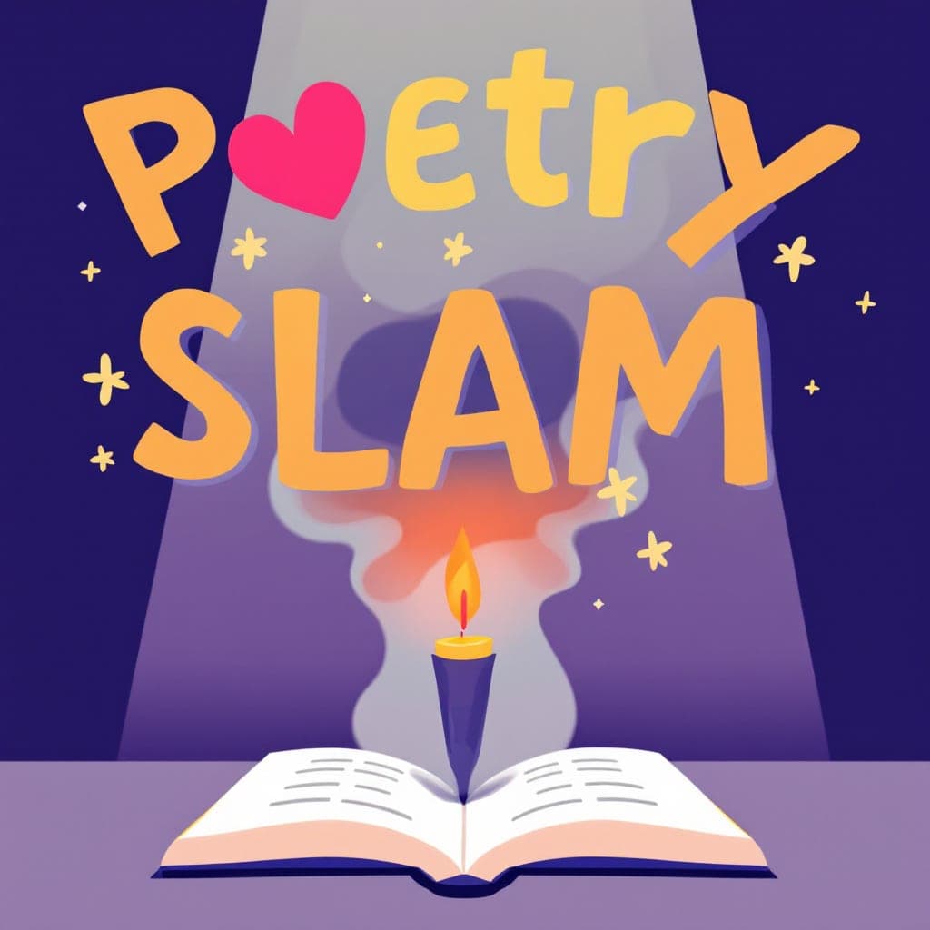 Poetry Slam: Students perform original poems, classroom activities