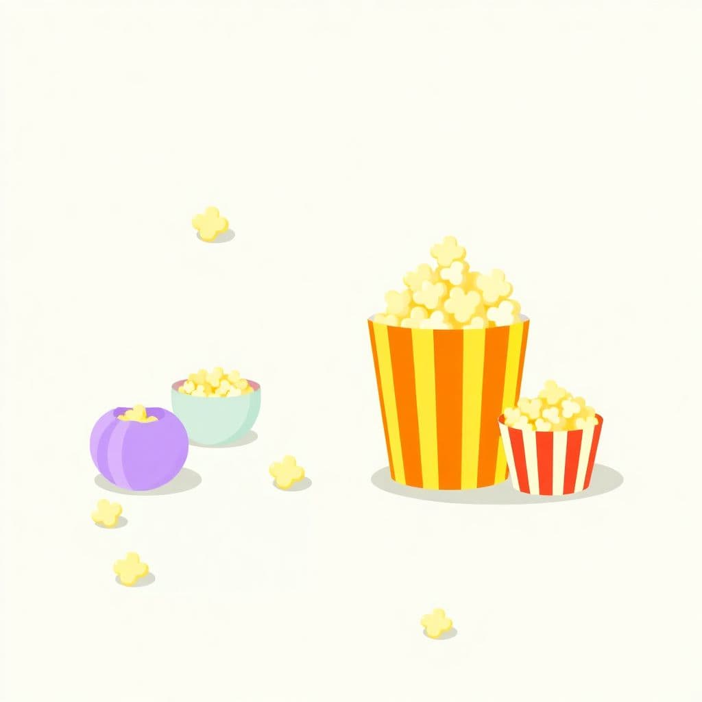 Popcorn Day: Sensory/counting activities with popcorn