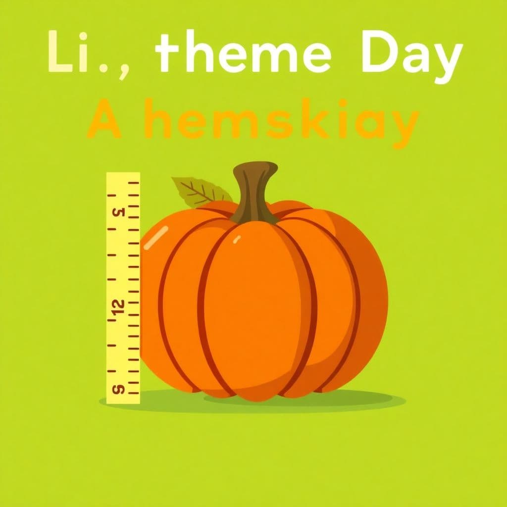 Pumpkin Day: Pumpkin theme day, life cycle, measuring, classroom activities