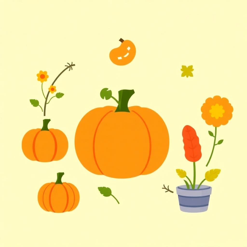 Pumpkin Harvest: Pumpkin life cycle and harvest, classroom activities
