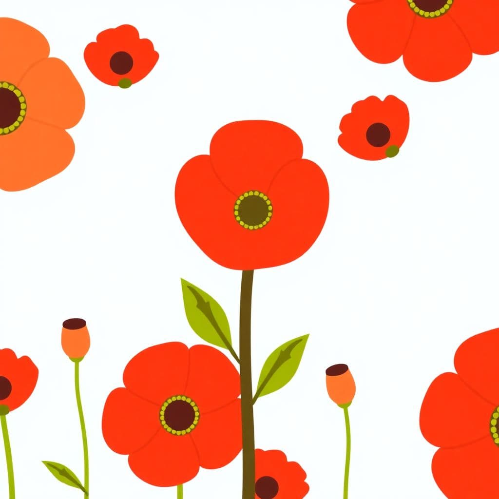 Remembrance Day: Poppy symbol, simple idea of remembering soldiers, classroom activities
