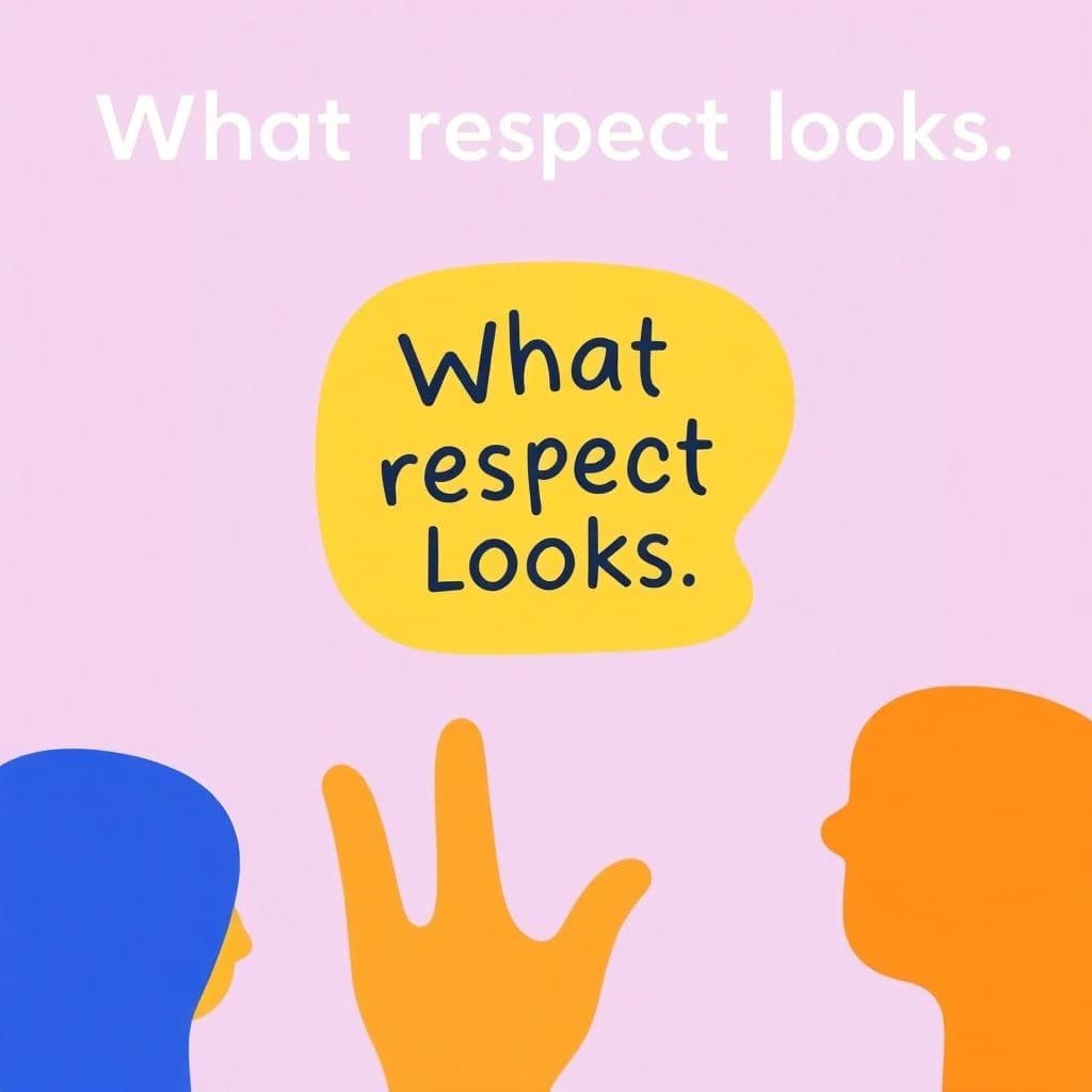 Respect Week: What respect looks like, simple discussion/writing, classroom activities