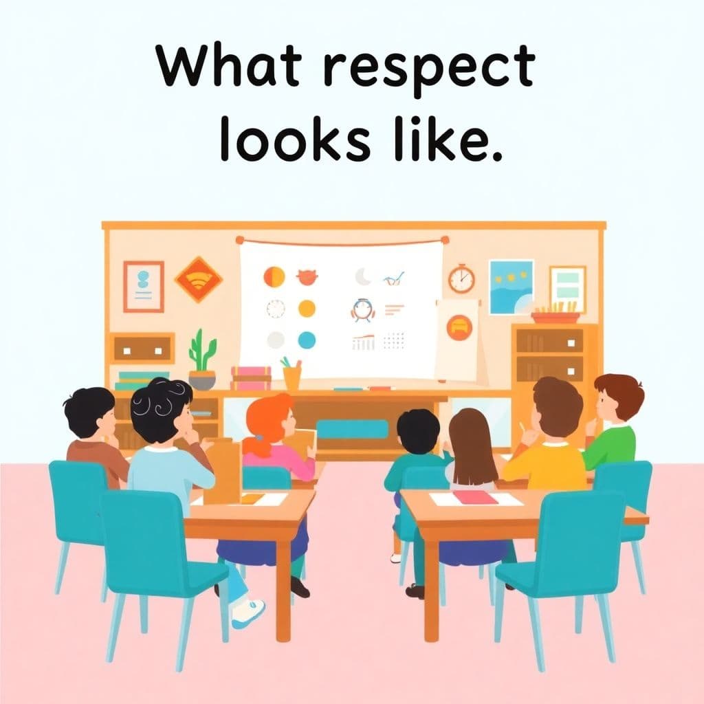 Respect Week: What respect looks like, simple discussion/writing