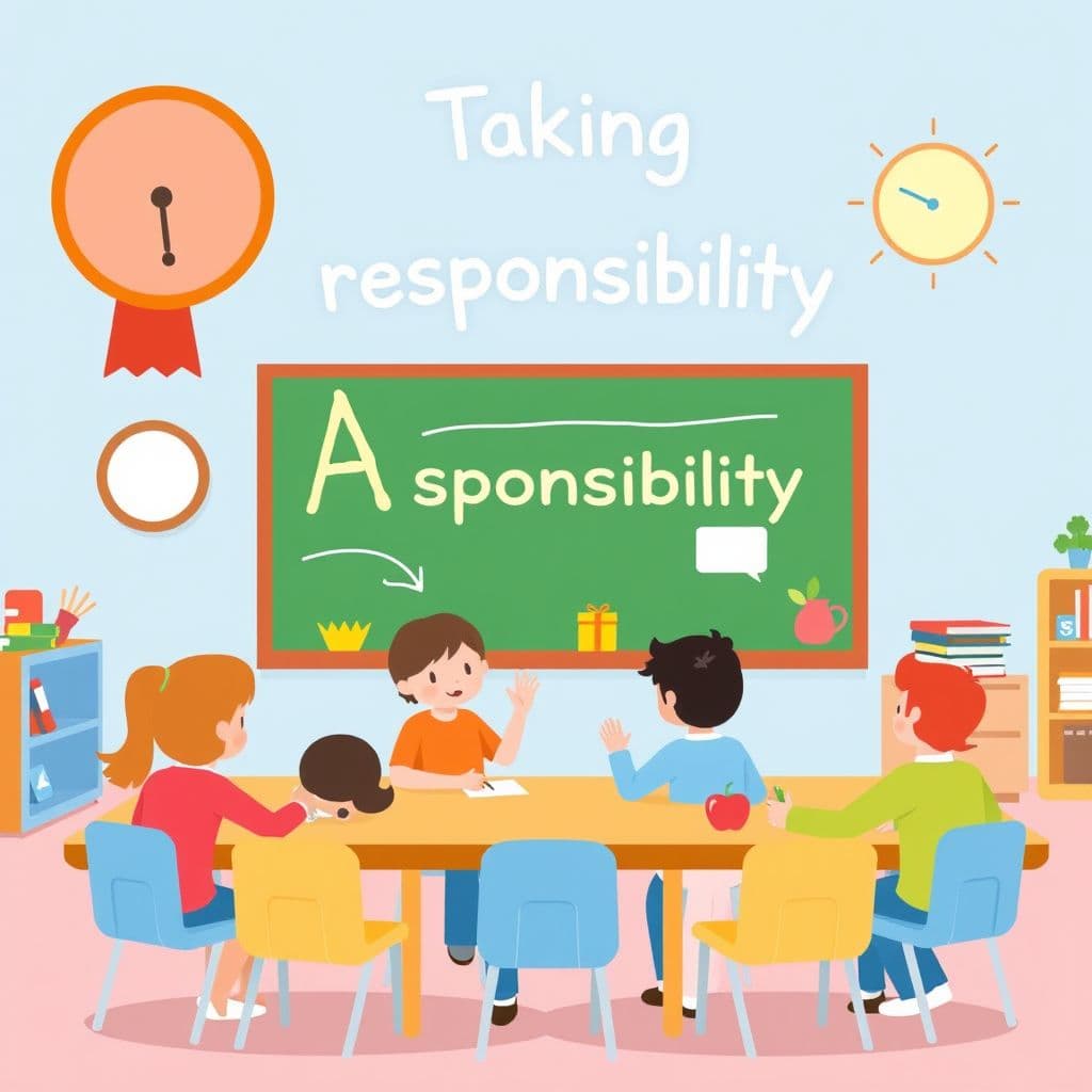 Responsibility Week: Taking responsibility, simple discussion/writing