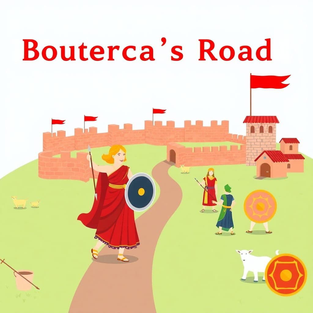 Romans in Britain: Boudicca's rebellion, Roman roads, Hadrian's Wall, Romanisation