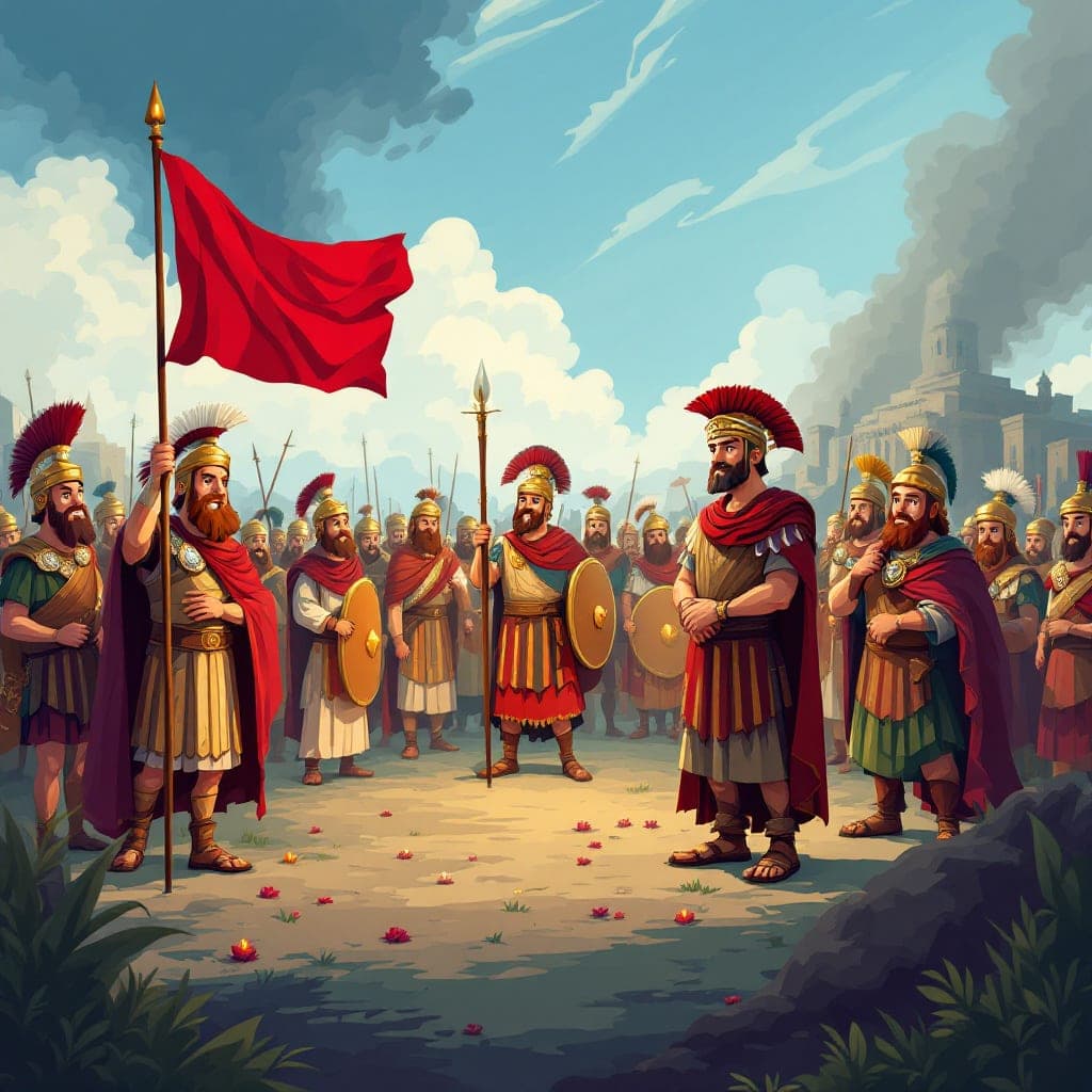 Romans in Britain: Boudicca's rebellion, Roman roads, Hadrian's Wall, Romanisation