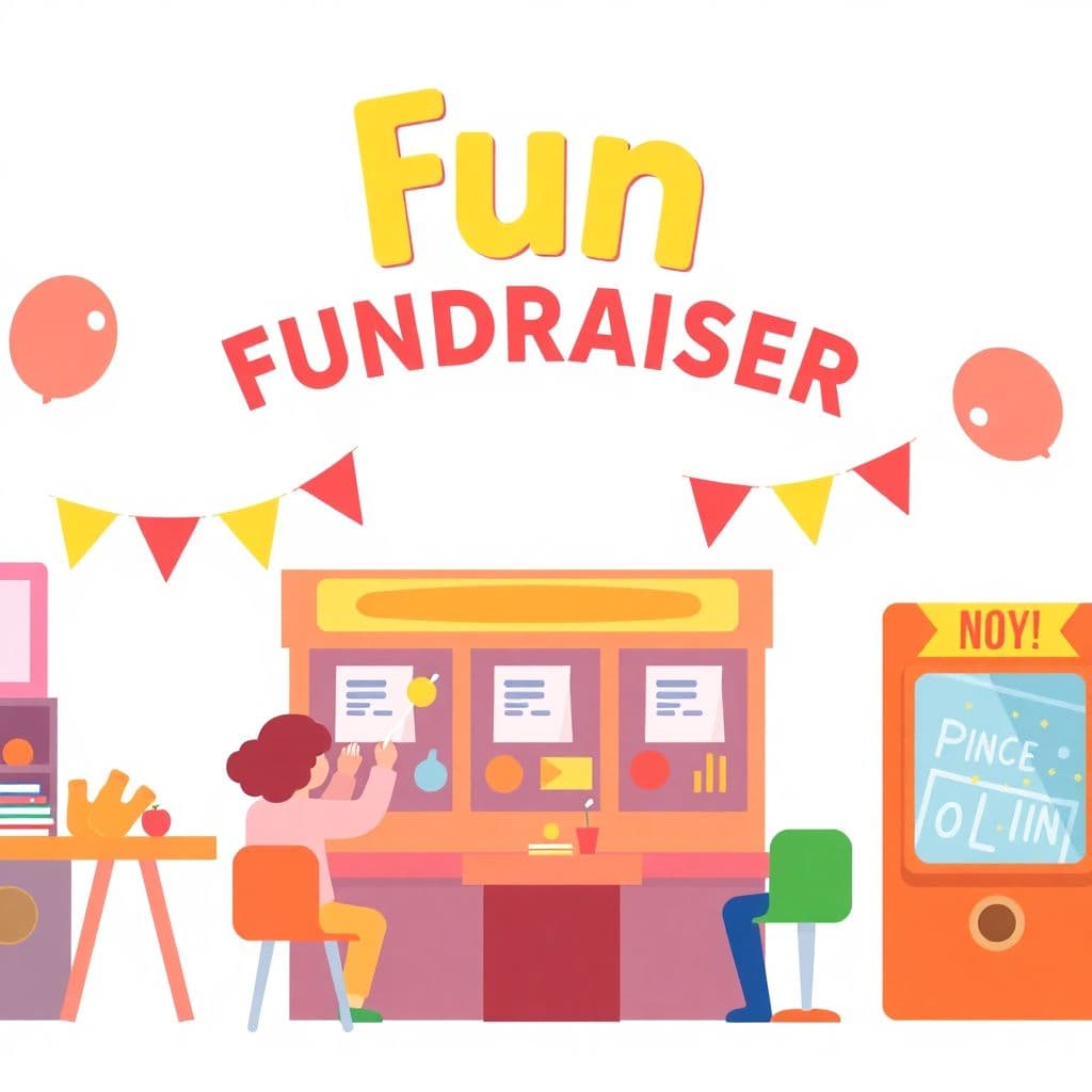 School Carnival: Fun fundraiser event with games, classroom activities