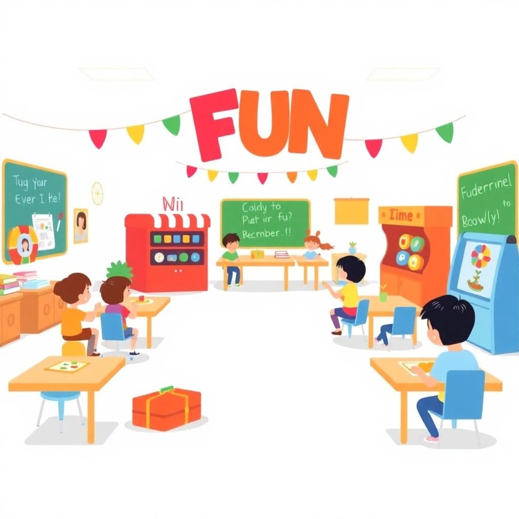 School Carnival: Fun fundraiser event with games