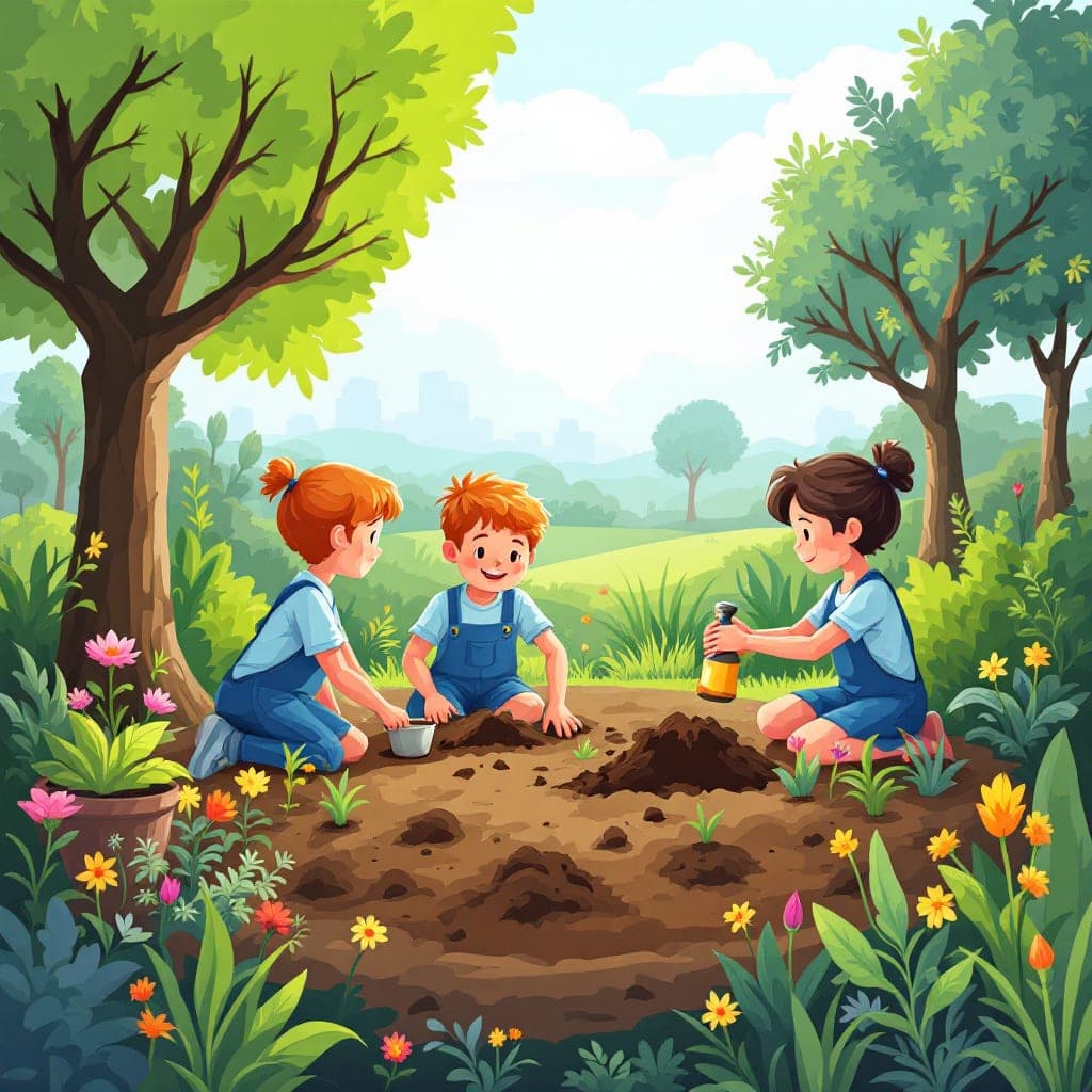 School Garden Day: Planting and caring for a school garden