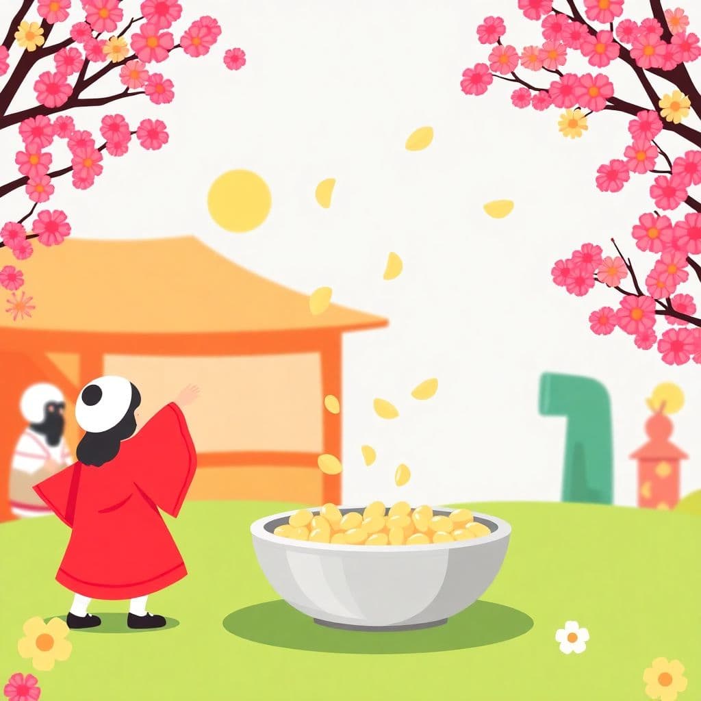 Setsubun: Japanese bean-throwing festival, welcoming spring, classroom activities