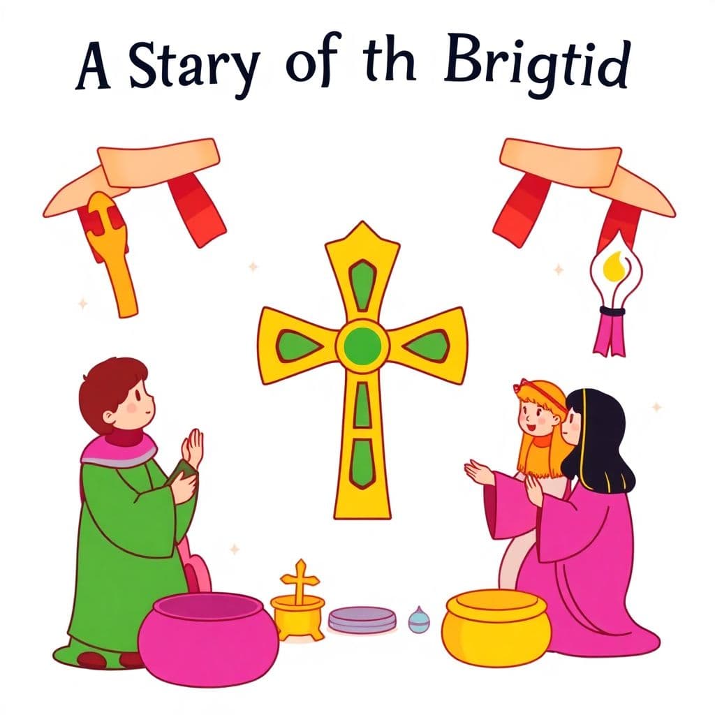 St. Brigid's Day: Story of St. Brigid, cross-making craft