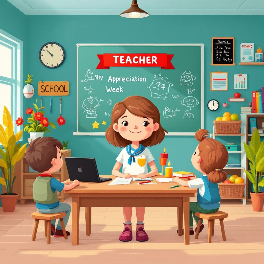 Teacher Appreciation Week, Teacher Appreciation Week (first full week of May) celebrates the educators who make a difference. Use writing prompts, gratitude letters, and classroom community activities., classroom activities