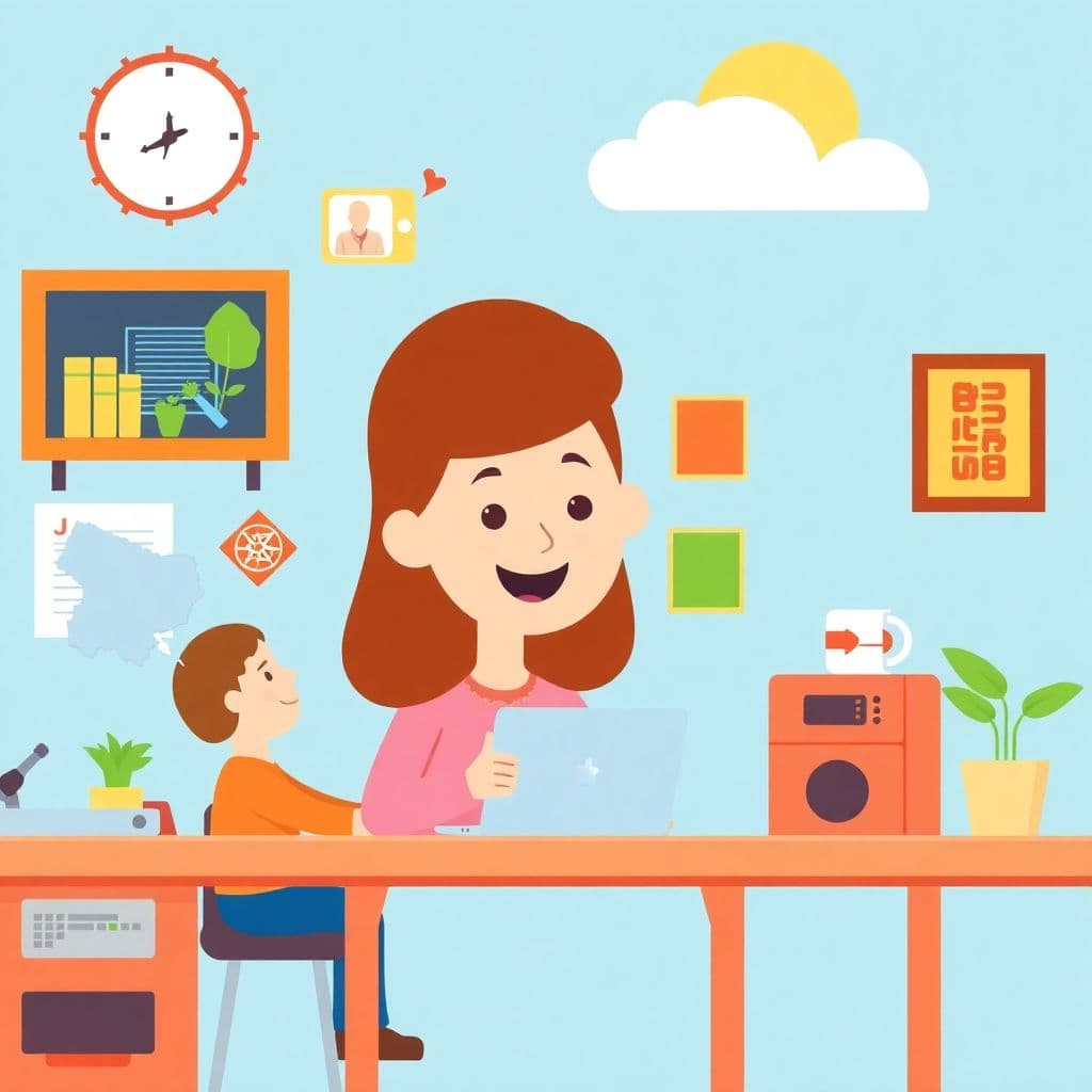 Technological Change Over Time: How technological developments changed people's lives at home, work, travel, communication, classroom activities