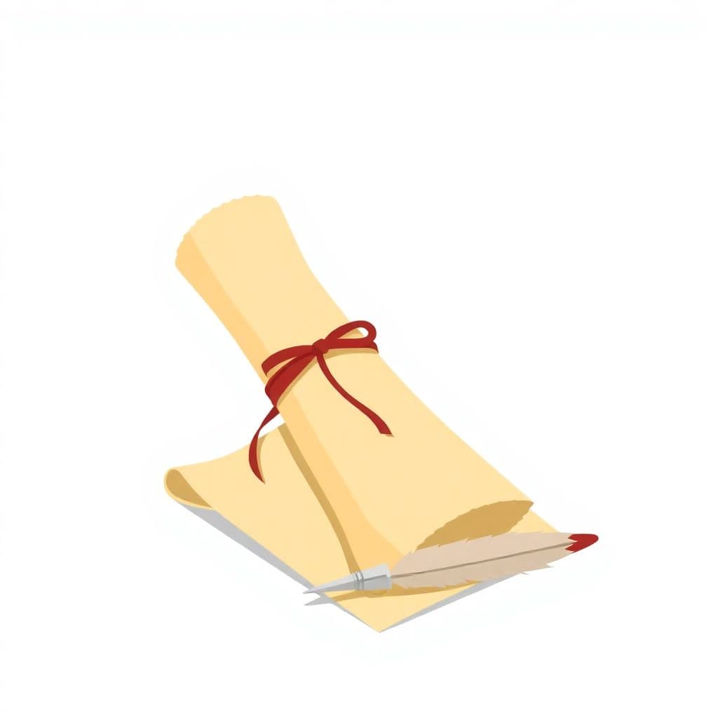 Texas Declaration of Independence: an old rolled parchment document tied with ribbon, classroom activities