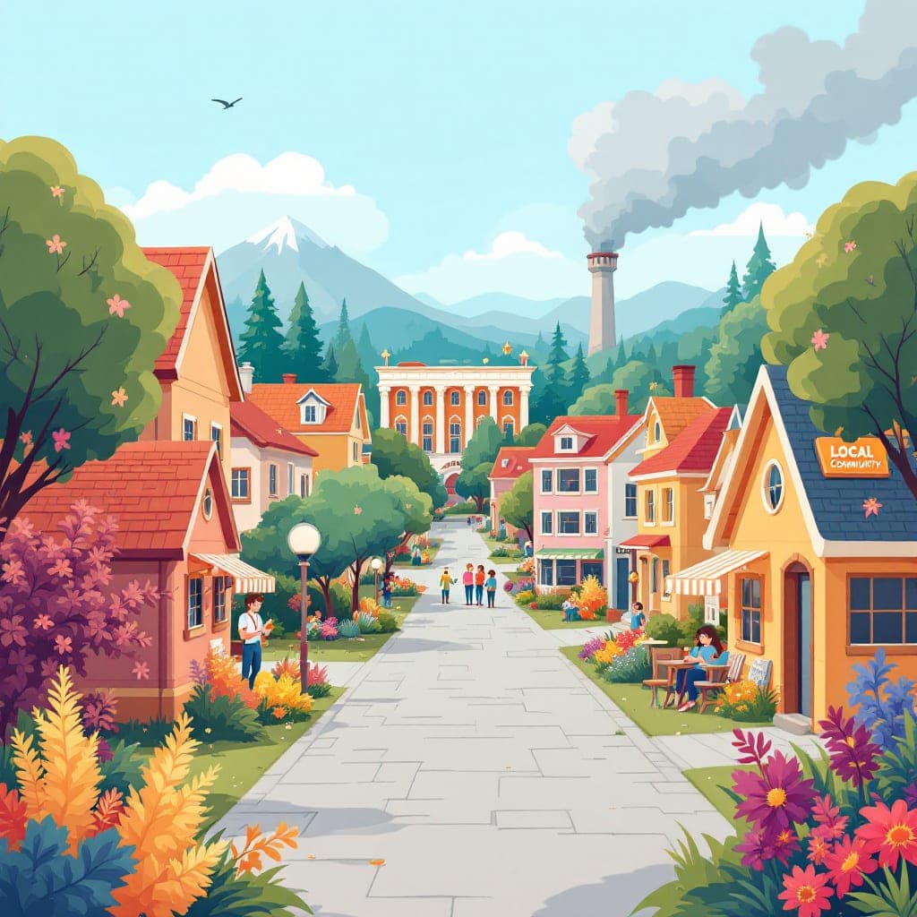 The Local Community: Natural/built features, services, government responsibilities (garbage, snow removal), classroom activities