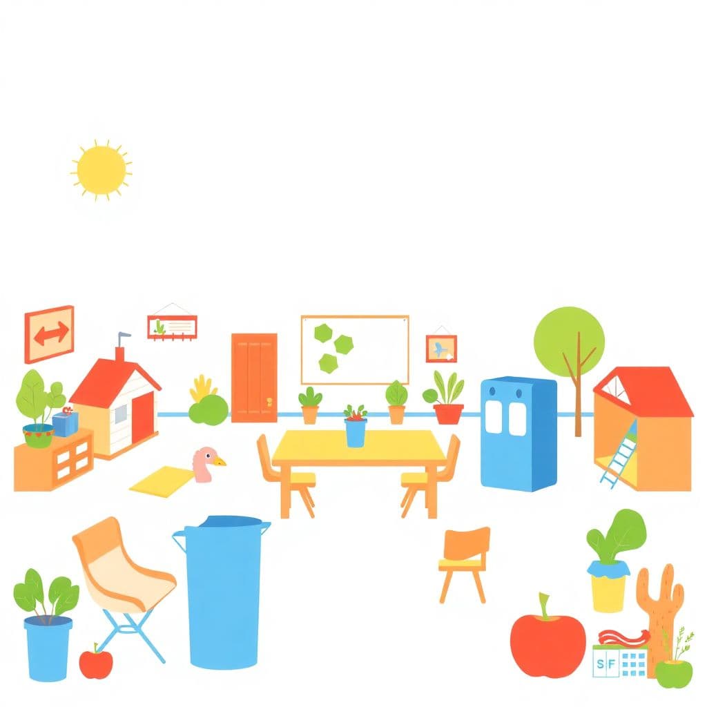 The Local Community: Natural/built features, services, government responsibilities (garbage, snow removal)