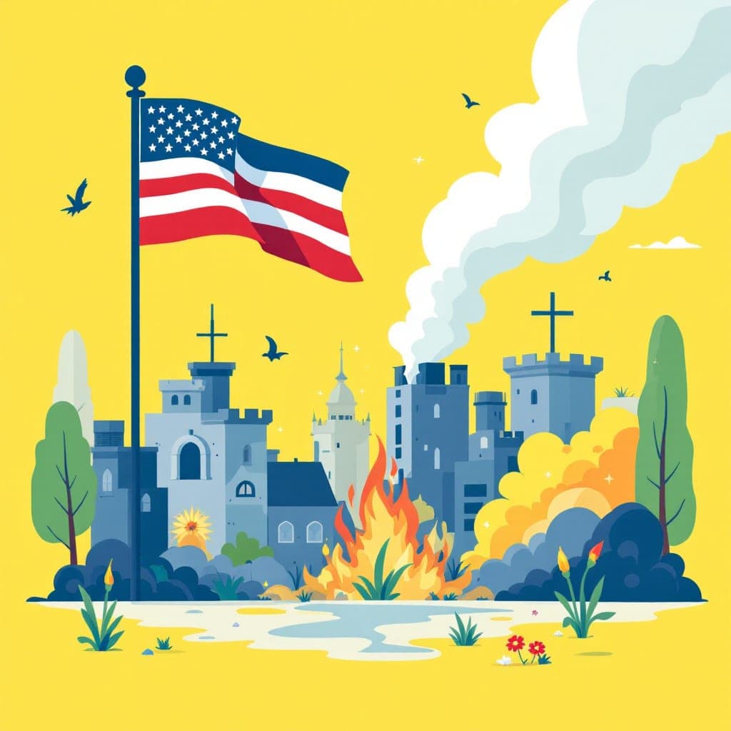 VE Day: a peace memorial with flags and a wreath of flowers, classroom activities