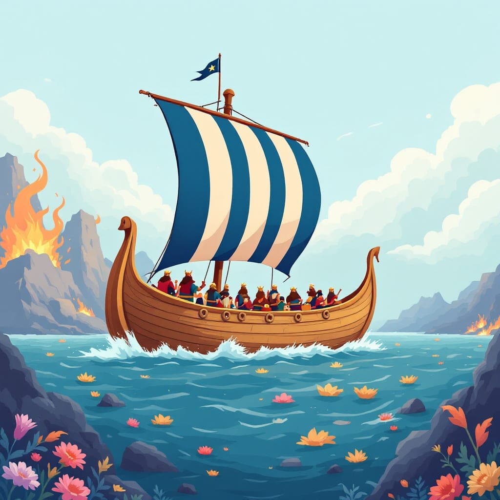 Vikings: Viking raids/settlement, invasion and societal change