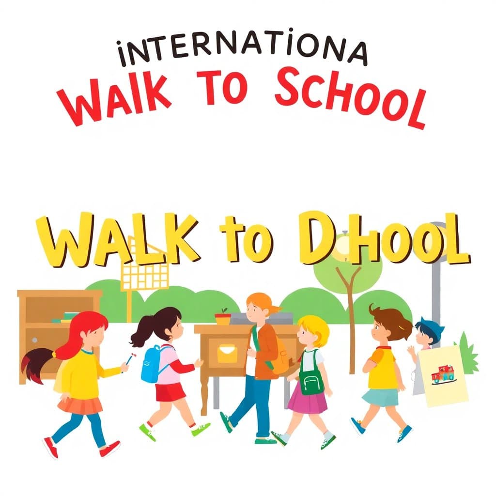 International Walk to School Day: Active travel, safety