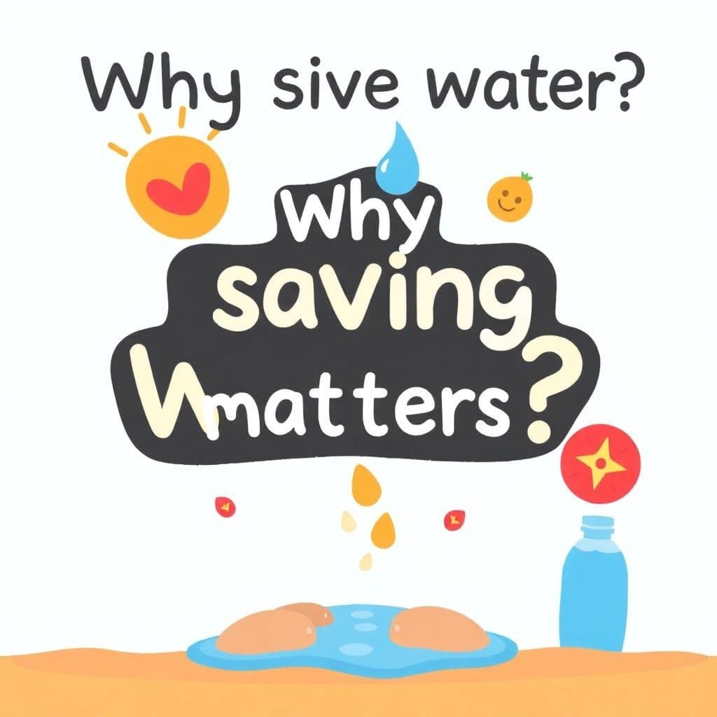 Water Conservation Week: Why saving water matters, simple discussion, classroom activities