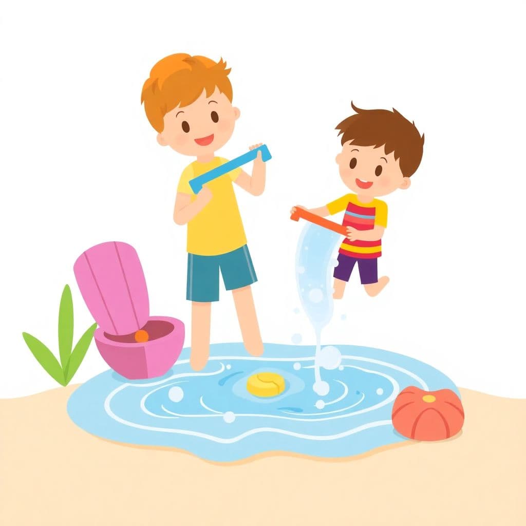 Water Day: Outdoor water play activities, classroom activities