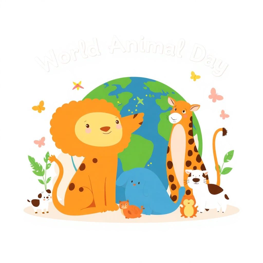 World Animal Day, World Animal Day (October 4) celebrates animal life and raises awareness about animal welfare. Explore animal habitats, endangered species, and how we can protect wildlife.