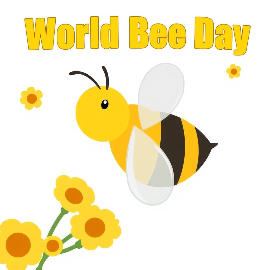 World Bee Day, World Bee Day (May 20) celebrates the vital role of bees in our ecosystem. Explore pollination, bee life cycles, honey production, and why bees matter., classroom activities