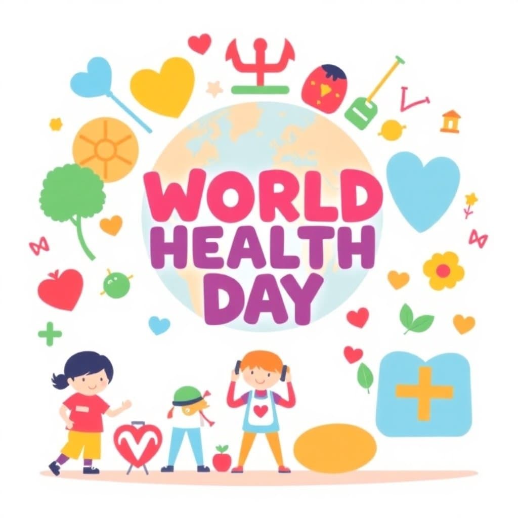 World Health Day, World Health Day (April 7) focuses on healthy living, physical activity, and mental well-being. Use health worksheets covering nutrition, exercise, and hygiene for all grades., classroom activities