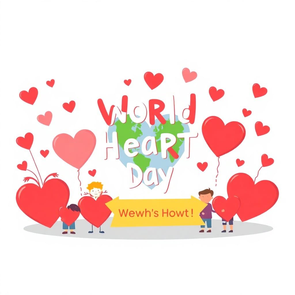 World Heart Day, World Heart Day (September 29) promotes heart health and healthy lifestyles. Use worksheets on the human heart, circulatory system, nutrition, and physical fitness.