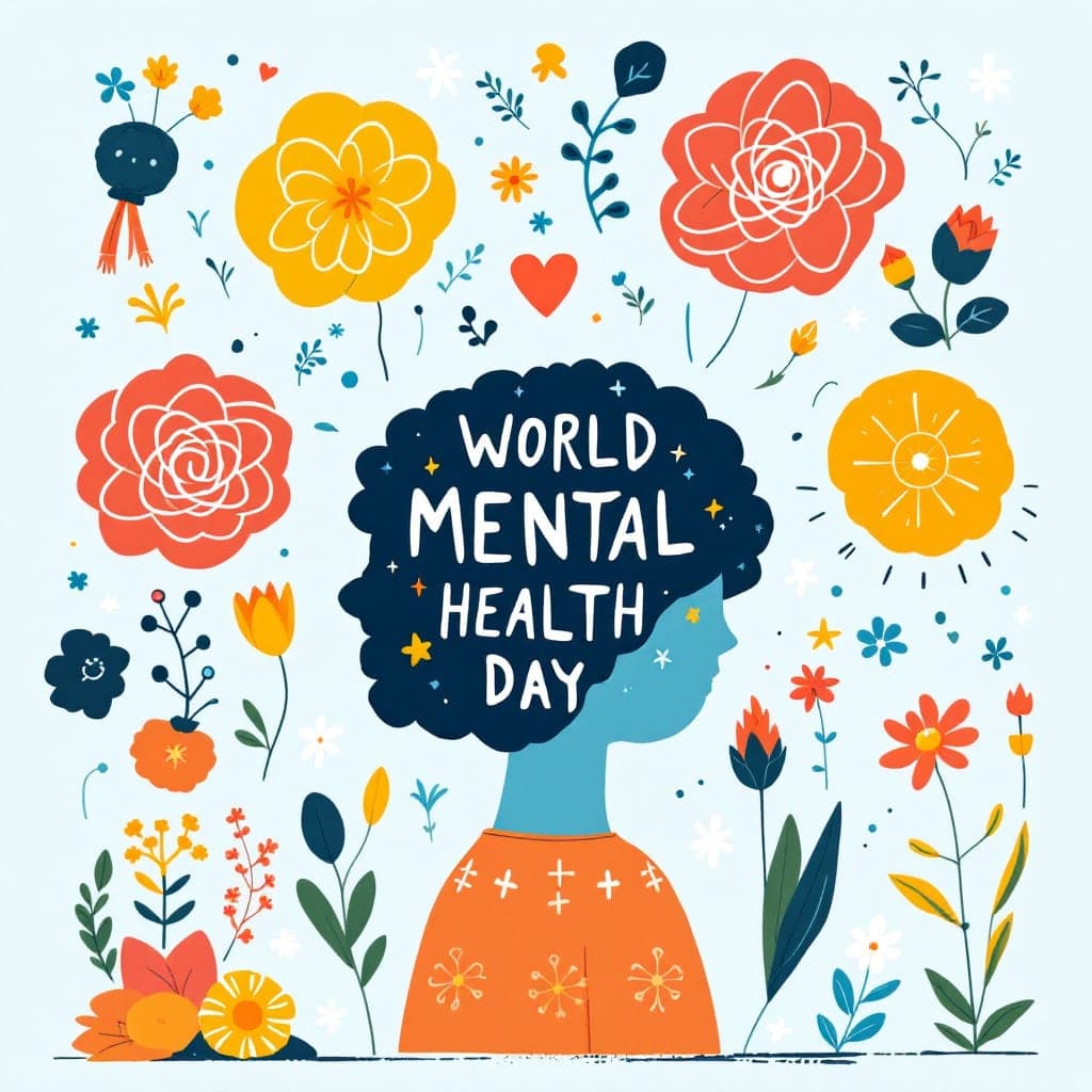 World Mental Health Day, World Mental Health Day (October 10) raises awareness about mental wellness. Use SEL worksheets on emotions, stress management, self-care, and asking for help., classroom activities