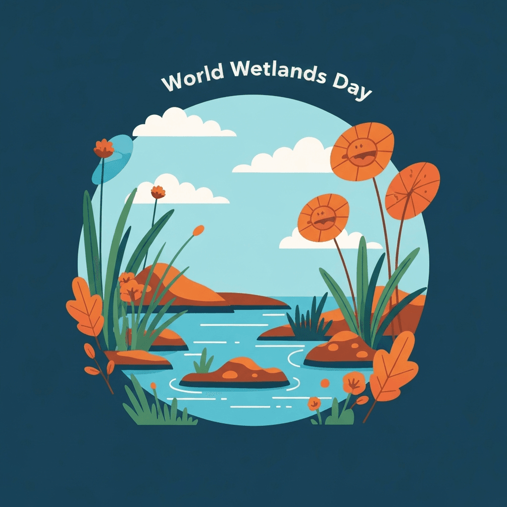 World Wetlands Day, World Wetlands Day (Feb 2) highlights the importance of wetland ecosystems. Explore marshes, swamps, and bogs with science and environmental worksheets., classroom activities