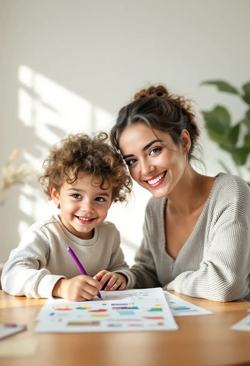 Parent and child learning together