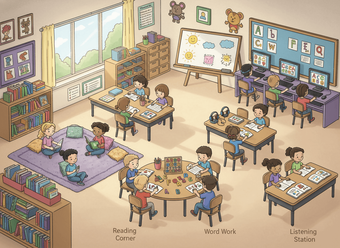 Literacy Centers in the classroom