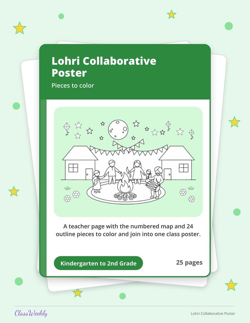 Lohri Collaborative Poster - 2nd Grade Classroom Setup printable preview