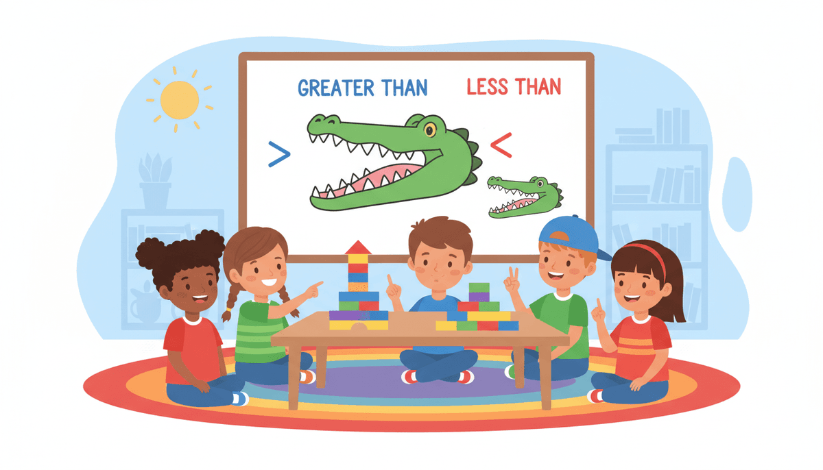 How to Teach Comparing Numbers to Kindergartners
