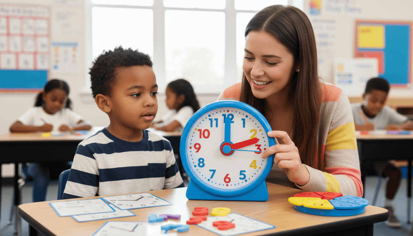 Teaching Telling Time to First Graders