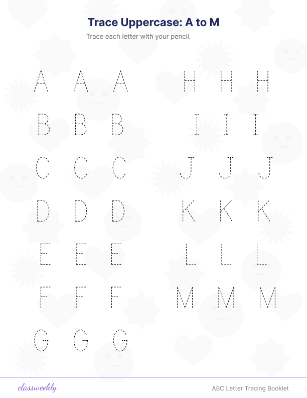 ABC Letter Tracing Booklet - Page 2
