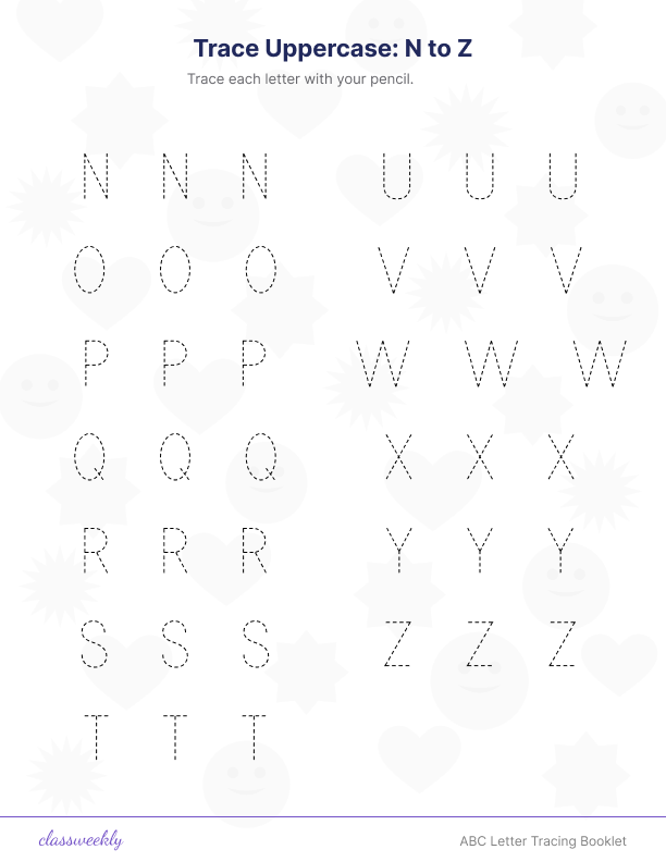 ABC Letter Tracing Booklet - Page 3