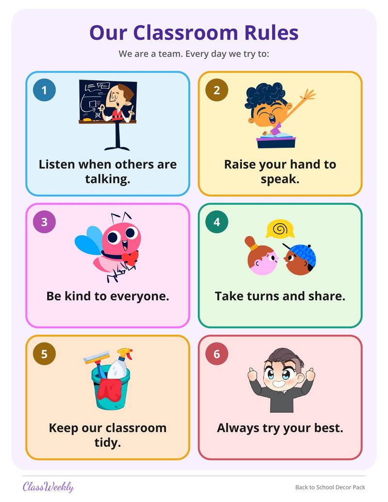 Back to School Classroom Decor Pack