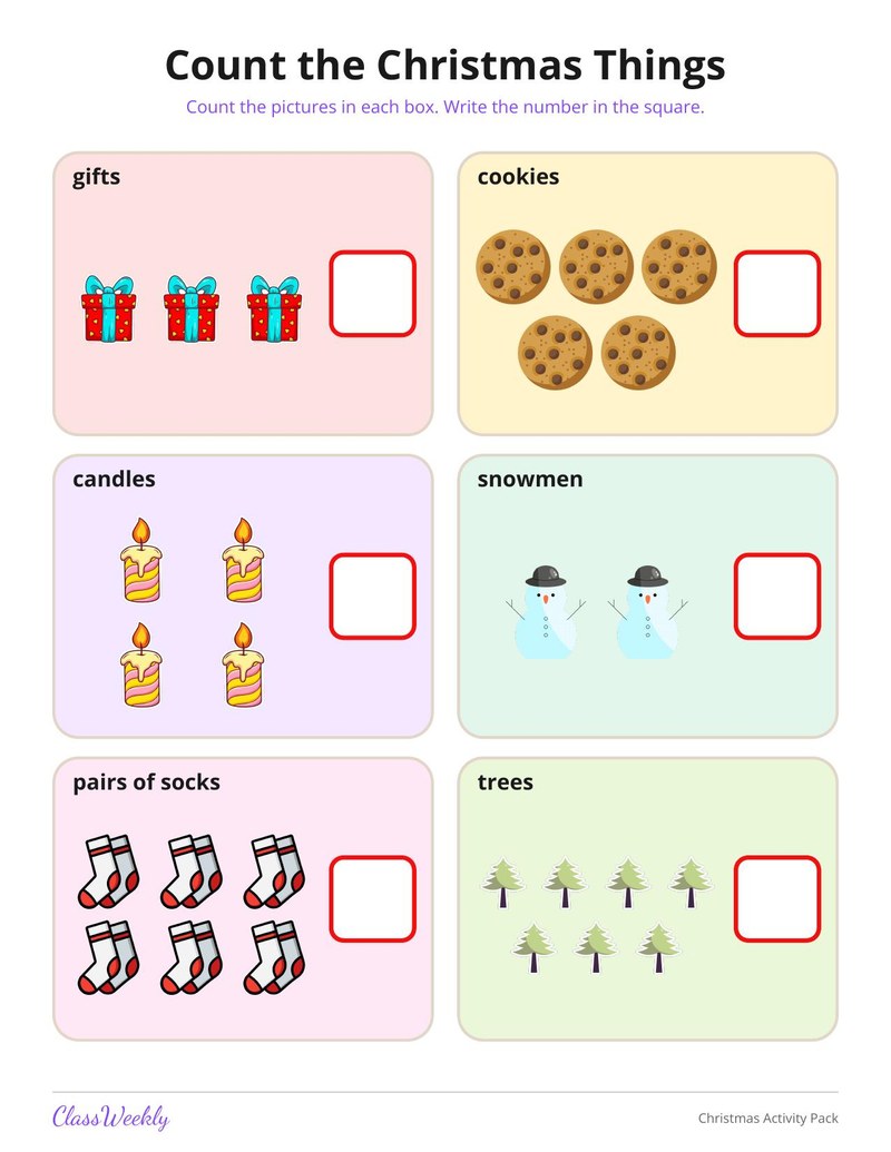 Christmas Counting and Activity Pack