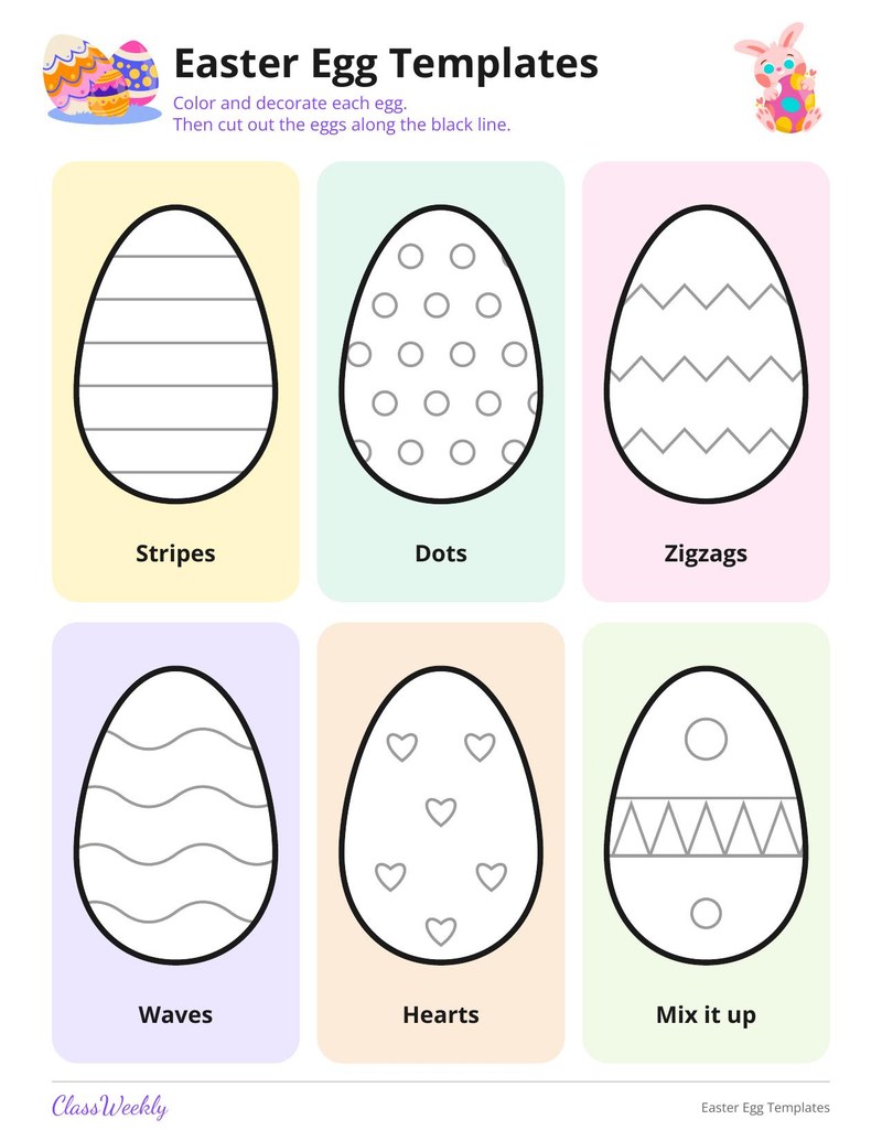 Easter Egg Templates