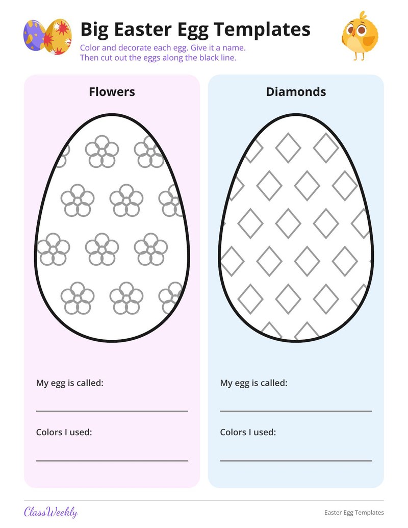 Easter Egg Templates