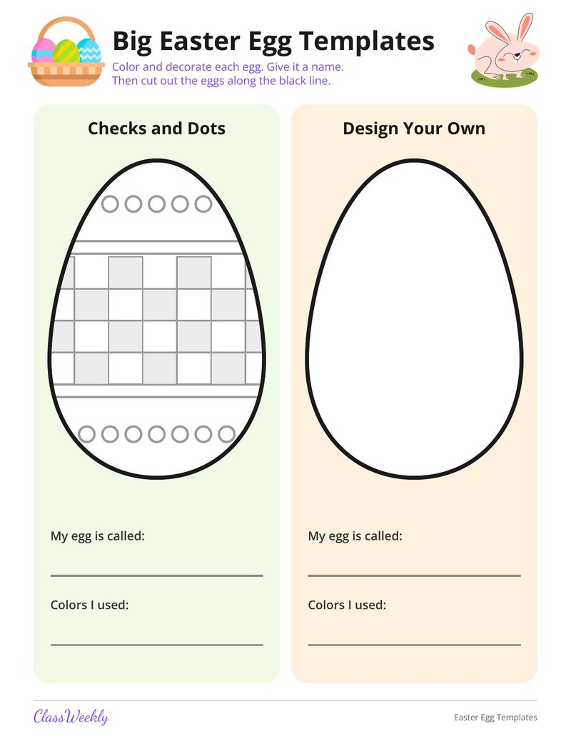 Easter Egg Templates