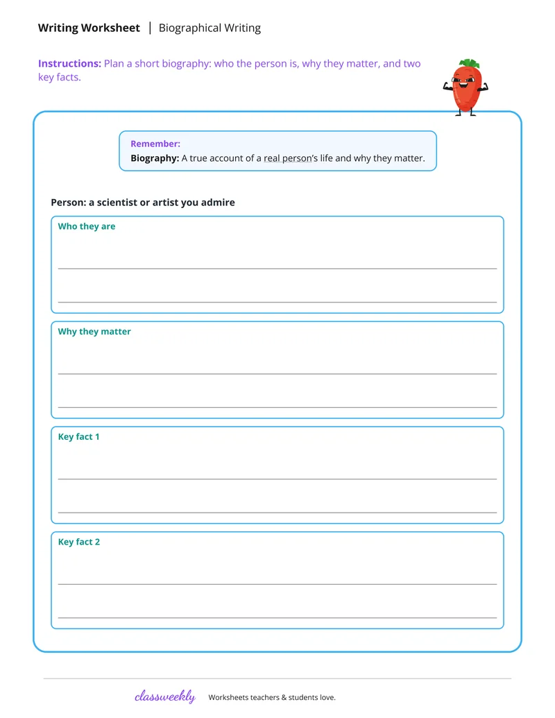Biographical writing