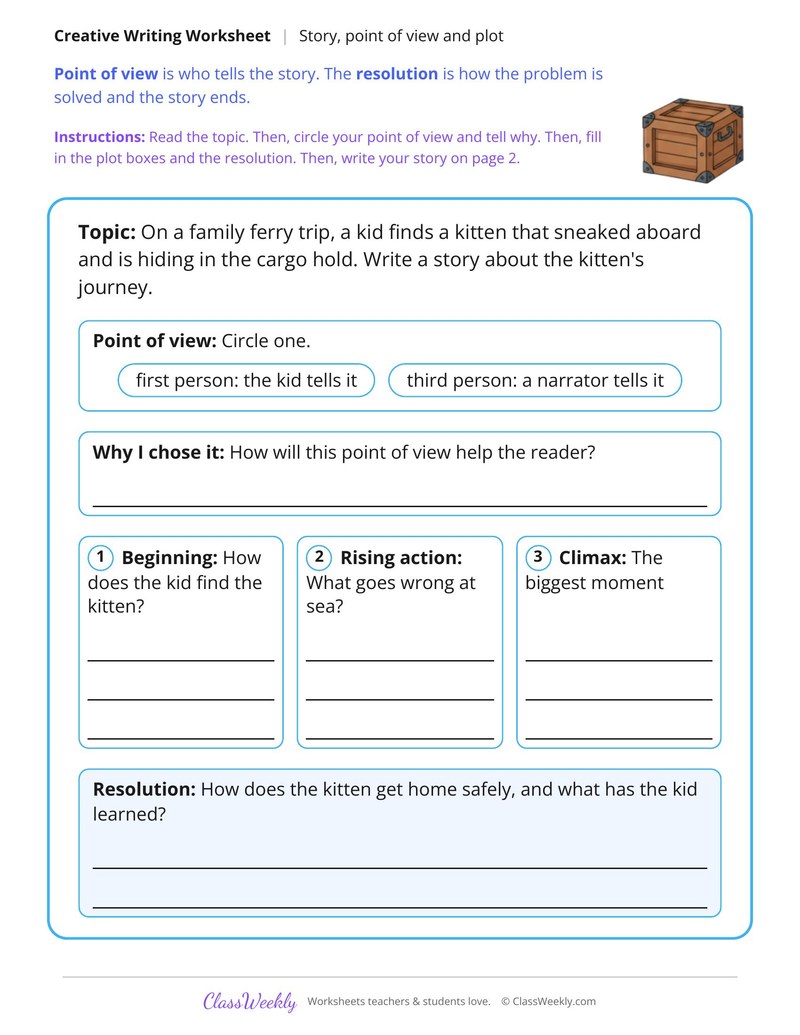 The Stowaway Story Writing - Page 1