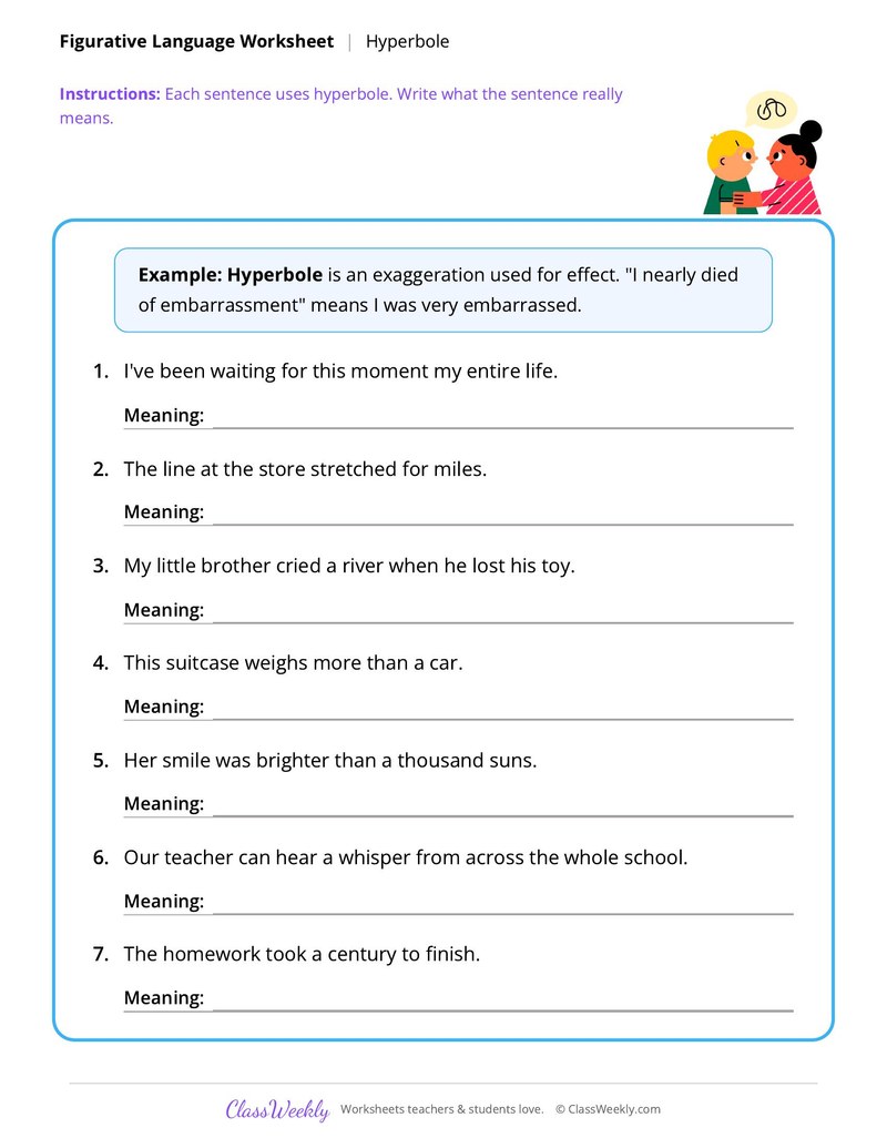 Figurative Language: Hyperbole