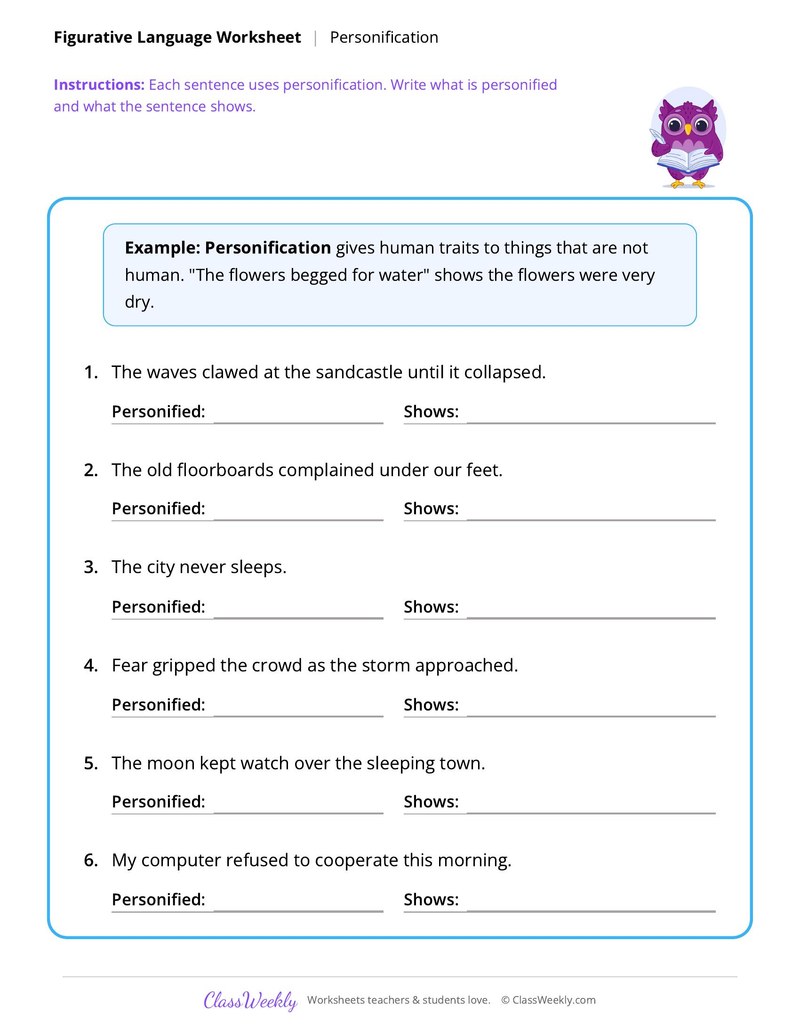 Figurative Language: Personification